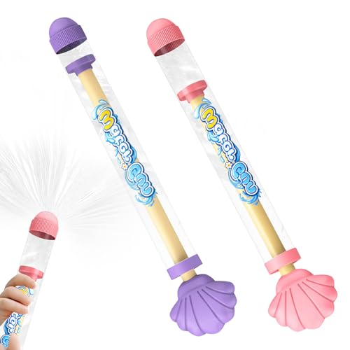 2/4 Stück Romantische Feuerwerks Wasserpistole Spritzpistolen, Wasserspritzpistole Wasser Spielzeug Sommer Schwimmbad Strandparty Water Gun Geschenke für Kinder, Erwachsene, Jungen, Mädchen (C) von FZQBEY
