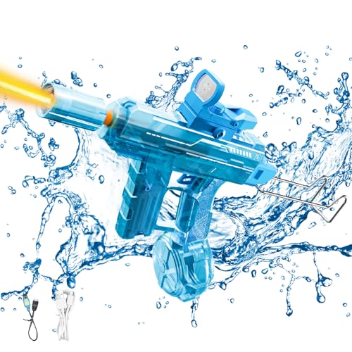 Wasserpistole Elektrisch, Elektrische Wasserpistole für Kinder Erwachsene, Automatische Spritzpistole Wasserpistolen, Wasserspritzpistole mit Reichweite 10 Meter Water Gun für Sommer Pool Strand ﻿ (C) von FZQBEY