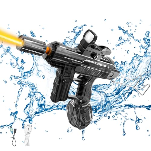 Wasserpistole Elektrisch, Elektrische Wasserpistole für Kinder Erwachsene, Automatische Spritzpistole Wasserpistolen, Wasserspritzpistole mit Reichweite 10 Meter Water Gun für Sommer Pool Strand ﻿ (B) von FZQBEY