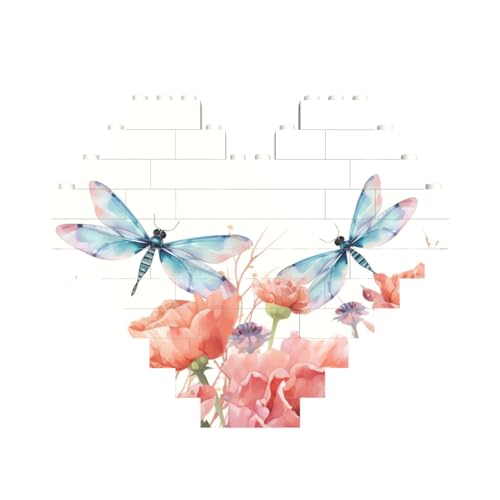 Baustein-Puzzle, Aquarell-Blumen mit Libelle, personalisierbar, für Erwachsene, Bausteine, Puzzle, 3D-Herzblöcke, Puzzle, Ziegelsteine, Heimdekoration, Geschenk Baustein-Puzzle, Aquarell-Blumen mit Libelle, personalisierbar, für Erwachsene, Bausteine, Puzzle, 3D-Herzblöcke, Puzzle, Ziegelsteine, Heimdekoration, Geschenk von FZQVSLCM