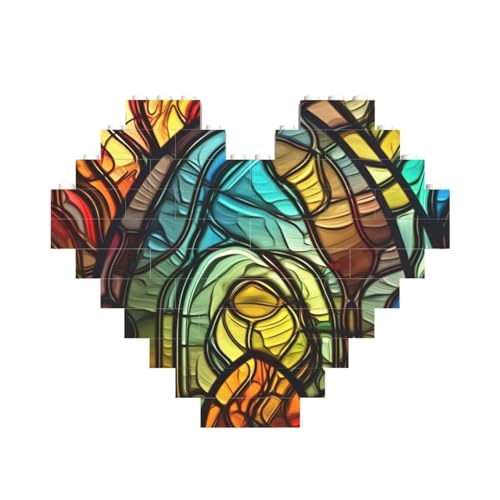Baustein-Puzzle, Buntglas-Kunst, personalisierte Ziegelstein-Puzzles für Erwachsene, Bausteine, Puzzle, 3D-Herzblöcke, Puzzle, Ziegelsteine, Heimdekoration, Geschenk Baustein-Puzzle, Buntglas-Kunst, personalisierte Ziegelstein-Puzzles für Erwachsene, Bausteine, Puzzle, 3D-Herzblöcke, Puzzle, Ziegelsteine, Heimdekoration, Geschenk von FZQVSLCM
