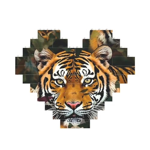 Baustein-Puzzle, Camouflage, Tiger, personalisierbar, für Erwachsene, Bausteine, Puzzle, 3D-Herzblöcke, Puzzle, Ziegelsteine, für Heimdekoration, Geschenk Baustein-Puzzle, Camouflage, Tiger, personalisierbar, für Erwachsene, Bausteine, Puzzle, 3D-Herzblöcke, Puzzle, Ziegelsteine, für Heimdekoration, Geschenk von FZQVSLCM