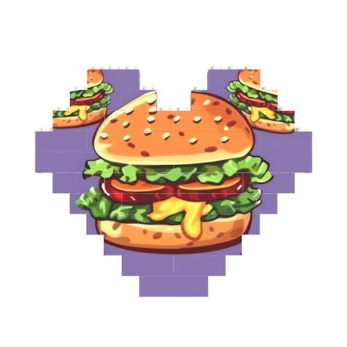 Baustein-Puzzle, Cartoon-Hamburger, personalisierte Ziegelstein-Puzzles für Erwachsene, Bausteine, Puzzle, 3D-Herzblöcke, Puzzle, Ziegelsteine, für Heimdekoration, Geschenk Baustein-Puzzle, Cartoon-Hamburger, personalisierte Ziegelstein-Puzzles für Erwachsene, Bausteine, Puzzle, 3D-Herzblöcke, Puzzle, Ziegelsteine, für Heimdekoration, Geschenk von FZQVSLCM