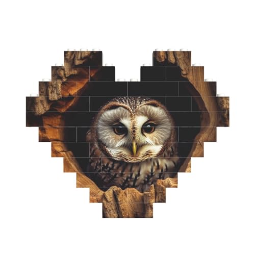 Baustein-Puzzle, Eule, Baumloch, personalisierte Ziegelstein-Puzzles für Erwachsene, Bausteine, Puzzle, 3D-Herzblöcke, Puzzle, Ziegelsteine, für Heimdekoration, Geschenk Baustein-Puzzle, Eule, Baumloch, personalisierte Ziegelstein-Puzzles für Erwachsene, Bausteine, Puzzle, 3D-Herzblöcke, Puzzle, Ziegelsteine, für Heimdekoration, Geschenk von FZQVSLCM