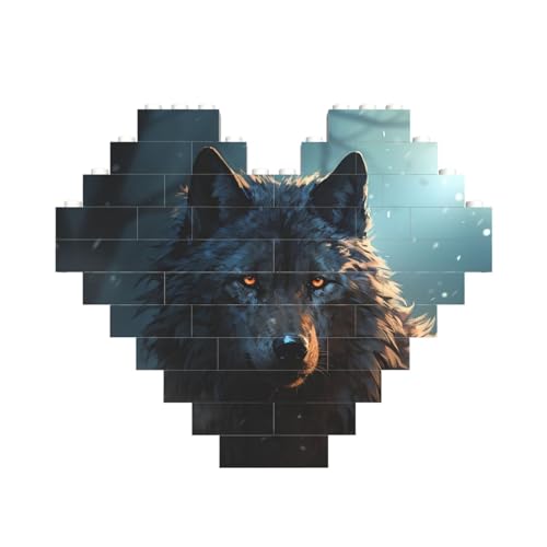 Baustein-Puzzle, Fantasie-Wolf, personalisierbar, Baustein-Puzzles für Erwachsene, Bausteine, Puzzle, 3D-Herzblöcke, Puzzle, Ziegelsteine, für Heimdekoration, Geschenk Baustein-Puzzle, Fantasie-Wolf, personalisierbar, Baustein-Puzzles für Erwachsene, Bausteine, Puzzle, 3D-Herzblöcke, Puzzle, Ziegelsteine, für Heimdekoration, Geschenk von FZQVSLCM