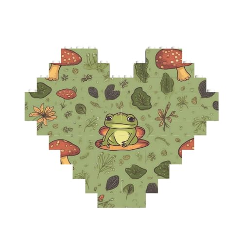 Baustein-Puzzle, Frösche und Pilze, personalisierte Ziegelstein-Puzzles für Erwachsene, Bausteine, Puzzle, 3D-Herzblöcke, Puzzle, Ziegelsteine, Heimdekoration, Geschenk Baustein-Puzzle, Frösche und Pilze, personalisierte Ziegelstein-Puzzles für Erwachsene, Bausteine, Puzzle, 3D-Herzblöcke, Puzzle, Ziegelsteine, Heimdekoration, Geschenk von FZQVSLCM