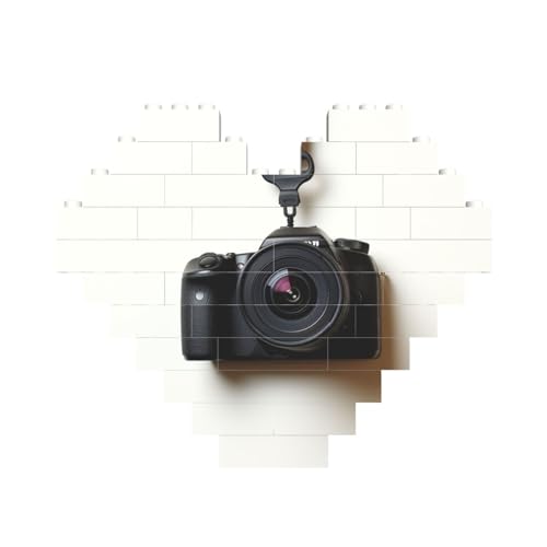 Baustein-Puzzle, Kamera zum Aufhängen an weißer Wand, personalisierte Ziegelstein-Puzzles für Erwachsene, Bausteine, Puzzle, 3D-Herzblöcke, Puzzle, Ziegelsteine, Heimdekoration, Geschenk Baustein-Puzzle, Kamera zum Aufhängen an weißer Wand, personalisierte Ziegelstein-Puzzles für Erwachsene, Bausteine, Puzzle, 3D-Herzblöcke, Puzzle, Ziegelsteine, Heimdekoration, Geschenk von FZQVSLCM