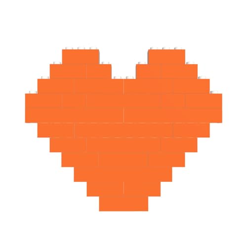 Baustein-Puzzle, KapuzinerkresseJLH, Orange, personalisierbar, Baustein-Puzzles für Erwachsene, Bausteine, Puzzle, 3D-Herzblöcke, Puzzle, Ziegelsteine, Heimdekoration, Geschenk von FZQVSLCM