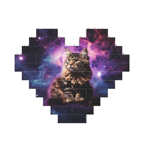 Baustein-Puzzle, Katze, die im Nebel sitzt, personalisierte Ziegelstein-Puzzles für Erwachsene, Bausteine, Puzzle, 3D-Herzblöcke, Puzzle, Ziegelsteine, Heimdekoration, Geschenk Baustein-Puzzle, Katze, die im Nebel sitzt, personalisierte Ziegelstein-Puzzles für Erwachsene, Bausteine, Puzzle, 3D-Herzblöcke, Puzzle, Ziegelsteine, Heimdekoration, Geschenk von FZQVSLCM