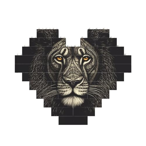 Baustein-Puzzle, Löwe mit Linien, personalisierte Ziegelstein-Puzzles für Erwachsene, Bausteine, Puzzle, 3D-Herzblöcke, Puzzle, Ziegelsteine, für Heimdekoration, Geschenk Baustein-Puzzle, Löwe mit Linien, personalisierte Ziegelstein-Puzzles für Erwachsene, Bausteine, Puzzle, 3D-Herzblöcke, Puzzle, Ziegelsteine, für Heimdekoration, Geschenk von FZQVSLCM
