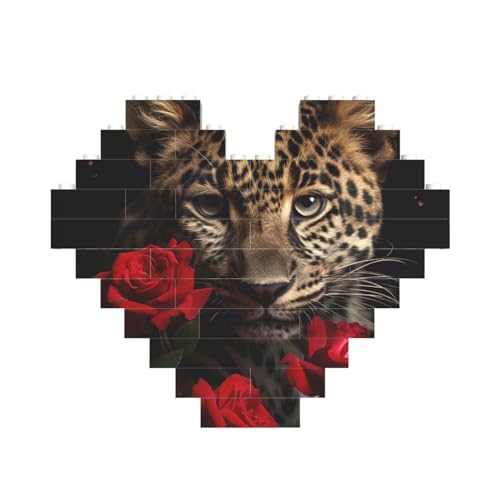 Baustein-Puzzle, Rosen-Leopard, personalisierbar, Baustein-Puzzles für Erwachsene, Bausteine, Puzzle, 3D-Herzblöcke, Puzzle, Ziegelsteine, für Heimdekoration, Geschenk Baustein-Puzzle, Rosen-Leopard, personalisierbar, Baustein-Puzzles für Erwachsene, Bausteine, Puzzle, 3D-Herzblöcke, Puzzle, Ziegelsteine, für Heimdekoration, Geschenk von FZQVSLCM