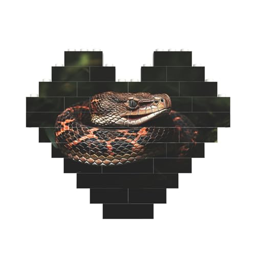 Baustein-Puzzle, Schlangen-Puzzle, personalisierbar, für Erwachsene, Bausteine, Puzzle, 3D-Herzblöcke, Puzzle, Ziegelsteine, für Heimdekoration, Geschenk Baustein-Puzzle, Schlangen-Puzzle, personalisierbar, für Erwachsene, Bausteine, Puzzle, 3D-Herzblöcke, Puzzle, Ziegelsteine, für Heimdekoration, Geschenk von FZQVSLCM