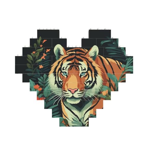 Baustein-Puzzle, Schmetterling und Tiger, personalisierte Ziegelstein-Puzzles für Erwachsene, Bausteine, Puzzle, 3D-Herzblöcke, Puzzle, Ziegelsteine, für Heimdekoration, Geschenk Baustein-Puzzle, Schmetterling und Tiger, personalisierte Ziegelstein-Puzzles für Erwachsene, Bausteine, Puzzle, 3D-Herzblöcke, Puzzle, Ziegelsteine, für Heimdekoration, Geschenk von FZQVSLCM