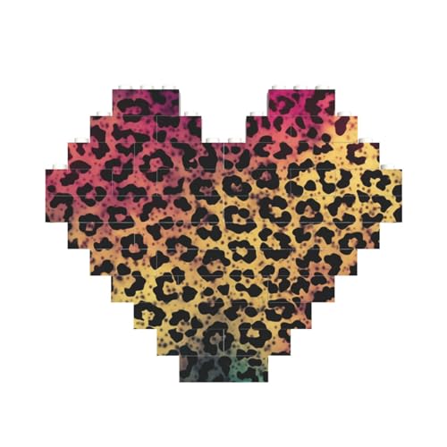 Baustein-Puzzle, Stern-Leopardenmuster, personalisierbar, für Erwachsene, Bausteine, Puzzle, 3D-Herzblöcke, Puzzle, Ziegelsteine, für Heimdekoration, Geschenk Baustein-Puzzle, Stern-Leopardenmuster, personalisierbar, für Erwachsene, Bausteine, Puzzle, 3D-Herzblöcke, Puzzle, Ziegelsteine, für Heimdekoration, Geschenk von FZQVSLCM