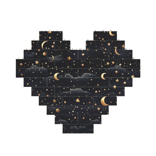 Baustein-Puzzle, Sterne und Mond, personalisierbar, Baustein-Puzzles für Erwachsene, Bausteine, Puzzle, 3D-Herzblöcke, Puzzle, Ziegelsteine, für Heimdekoration, Geschenk Baustein-Puzzle, Sterne und Mond, personalisierbar, Baustein-Puzzles für Erwachsene, Bausteine, Puzzle, 3D-Herzblöcke, Puzzle, Ziegelsteine, für Heimdekoration, Geschenk von FZQVSLCM