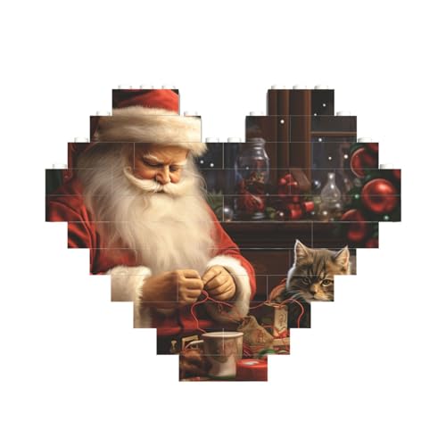 Baustein-Puzzle, Weihnachtsmann, Nähbaum, Katze, personalisierbar, Baustein-Puzzles für Erwachsene, Bausteine, Puzzle, 3D-Herzblöcke, Puzzle, Ziegelsteine, für Heimdekoration, Geschenk Baustein-Puzzle, Weihnachtsmann, Nähbaum, Katze, personalisierbar, Baustein-Puzzles für Erwachsene, Bausteine, Puzzle, 3D-Herzblöcke, Puzzle, Ziegelsteine, für Heimdekoration, Geschenk von FZQVSLCM