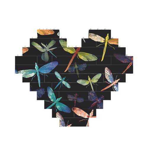 Baustein-Puzzle, bunte Libelle, personalisierbar, für Erwachsene, Bausteine, Puzzle, 3D-Herzblöcke, Puzzle, Ziegelsteine, Heimdekoration, Geschenk Baustein-Puzzle, bunte Libelle, personalisierbar, für Erwachsene, Bausteine, Puzzle, 3D-Herzblöcke, Puzzle, Ziegelsteine, Heimdekoration, Geschenk von FZQVSLCM