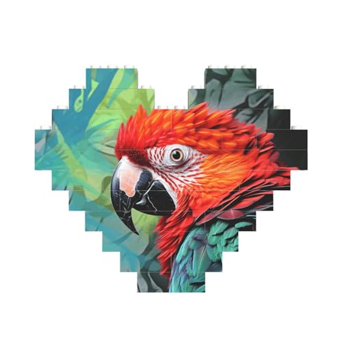 Baustein-Puzzle, bunter Papagei, personalisierbar, für Erwachsene, Bausteine, Puzzle, 3D-Herzblöcke, Puzzle, Ziegelsteine, für Heimdekoration, Geschenk Baustein-Puzzle, bunter Papagei, personalisierbar, für Erwachsene, Bausteine, Puzzle, 3D-Herzblöcke, Puzzle, Ziegelsteine, für Heimdekoration, Geschenk von FZQVSLCM