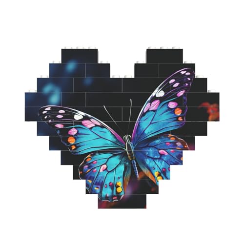 Baustein-Puzzle, charmanter Schmetterling, personalisierbar, Baustein-Puzzles für Erwachsene, Bausteine, Puzzle, 3D-Herzblöcke, Puzzle, Ziegelsteine, für Heimdekoration, Geschenk Baustein-Puzzle, charmanter Schmetterling, personalisierbar, Baustein-Puzzles für Erwachsene, Bausteine, Puzzle, 3D-Herzblöcke, Puzzle, Ziegelsteine, für Heimdekoration, Geschenk von FZQVSLCM
