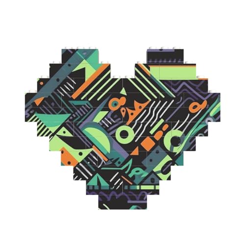Baustein-Puzzle, geometrisches Muster im Graffiti-Stil, personalisierte Ziegelstein-Puzzles für Erwachsene, Bausteine, Puzzle, 3D-Herzblöcke, Puzzle, Ziegelsteine, für Heimdekoration, Geschenk Baustein-Puzzle, geometrisches Muster im Graffiti-Stil, personalisierte Ziegelstein-Puzzles für Erwachsene, Bausteine, Puzzle, 3D-Herzblöcke, Puzzle, Ziegelsteine, für Heimdekoration, Geschenk von FZQVSLCM