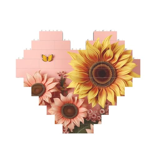 Baustein-Puzzle, große Sonnenblume, personalisierbar, Baustein-Puzzles für Erwachsene, Bausteine, Puzzle, 3D-Herzblöcke, Puzzle, Ziegelsteine, für Heimdekoration, Geschenk Baustein-Puzzle, große Sonnenblume, personalisierbar, Baustein-Puzzles für Erwachsene, Bausteine, Puzzle, 3D-Herzblöcke, Puzzle, Ziegelsteine, für Heimdekoration, Geschenk von FZQVSLCM