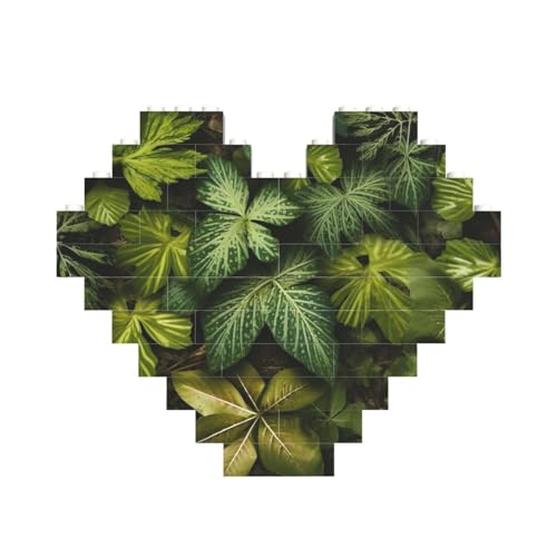 Baustein-Puzzle, grüne Blätter und Pflanzen, personalisierte Ziegelstein-Puzzles für Erwachsene, Bausteine, Puzzle, 3D-Herzblöcke, Puzzle, Ziegelsteine, Heimdekoration, Geschenk Baustein-Puzzle, grüne Blätter und Pflanzen, personalisierte Ziegelstein-Puzzles für Erwachsene, Bausteine, Puzzle, 3D-Herzblöcke, Puzzle, Ziegelsteine, Heimdekoration, Geschenk von FZQVSLCM
