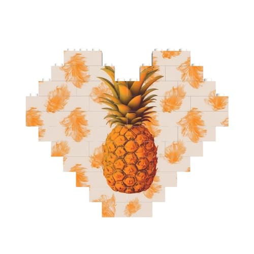 Baustein-Puzzle, leuchtend orange, Ananas, personalisierte Ziegelstein-Puzzles für Erwachsene, Bausteine, Puzzle, 3D-Herzblöcke, Puzzle, Ziegelsteine, Heimdekoration, Geschenk Baustein-Puzzle, leuchtend orange, Ananas, personalisierte Ziegelstein-Puzzles für Erwachsene, Bausteine, Puzzle, 3D-Herzblöcke, Puzzle, Ziegelsteine, Heimdekoration, Geschenk von FZQVSLCM