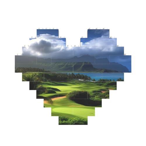 Baustein-Puzzle, malerisches Hawaii-Golf, tropisch, personalisierbar, für Erwachsene, Bausteine, Puzzle, 3D-Herzblöcke, Puzzle, Ziegelsteine, Heimdekoration, Geschenk Baustein-Puzzle, malerisches Hawaii-Golf, tropisch, personalisierbar, für Erwachsene, Bausteine, Puzzle, 3D-Herzblöcke, Puzzle, Ziegelsteine, Heimdekoration, Geschenk von FZQVSLCM