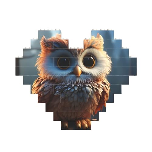 Baustein-Puzzle, niedliche Eule, personalisierbar, für Erwachsene, Bausteine, Puzzle, 3D-Herzblöcke, Puzzle, Ziegelsteine, Heimdekoration, Geschenk Baustein-Puzzle, niedliche Eule, personalisierbar, für Erwachsene, Bausteine, Puzzle, 3D-Herzblöcke, Puzzle, Ziegelsteine, Heimdekoration, Geschenk von FZQVSLCM