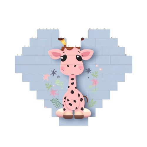 Baustein-Puzzle, niedliche Giraffe, personalisierte Ziegelstein-Puzzles für Erwachsene, Bausteine, Puzzle, 3D-Herzblöcke, Puzzle, Ziegelsteine, für Heimdekoration, Geschenk Baustein-Puzzle, niedliche Giraffe, personalisierte Ziegelstein-Puzzles für Erwachsene, Bausteine, Puzzle, 3D-Herzblöcke, Puzzle, Ziegelsteine, für Heimdekoration, Geschenk von FZQVSLCM