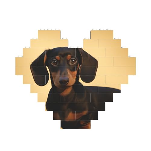 Baustein-Puzzle, niedlicher Dackel, personalisierbar, für Erwachsene, Bausteine, Puzzle, 3D-Herzblöcke, Puzzle, Ziegelsteine, Heimdekoration, Geschenk Baustein-Puzzle, niedlicher Dackel, personalisierbar, für Erwachsene, Bausteine, Puzzle, 3D-Herzblöcke, Puzzle, Ziegelsteine, Heimdekoration, Geschenk von FZQVSLCM