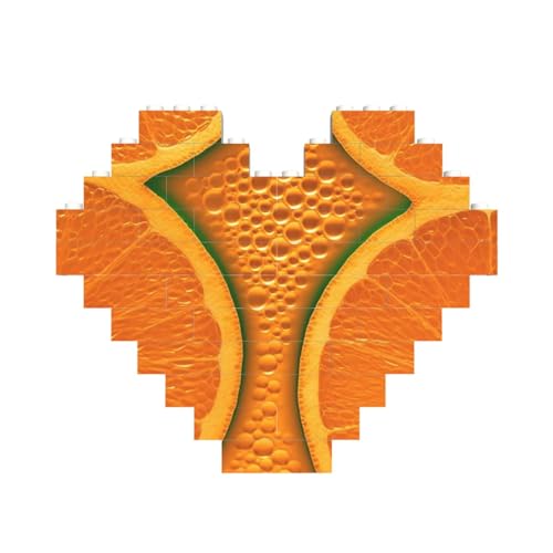 Baustein-Puzzle, orangefarbene Textur, Bild, personalisierte Ziegelstein-Puzzles für Erwachsene, Bausteine, Puzzle, 3D-Herzblöcke, Puzzle, Ziegelsteine, für Heimdekoration, Geschenk Baustein-Puzzle, orangefarbene Textur, Bild, personalisierte Ziegelstein-Puzzles für Erwachsene, Bausteine, Puzzle, 3D-Herzblöcke, Puzzle, Ziegelsteine, für Heimdekoration, Geschenk von FZQVSLCM
