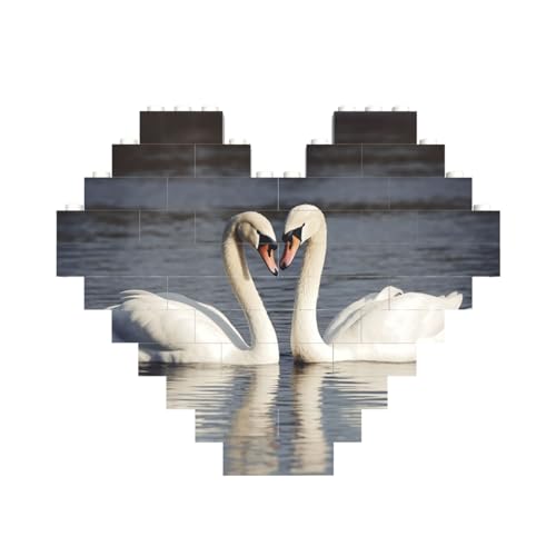 Baustein-Puzzle, romantischer weißer Schwan, personalisierte Ziegelstein-Puzzles für Erwachsene, Bausteine, Puzzle, 3D-Herzblöcke, Puzzle, Ziegelsteine, Heimdekoration, Geschenk Baustein-Puzzle, romantischer weißer Schwan, personalisierte Ziegelstein-Puzzles für Erwachsene, Bausteine, Puzzle, 3D-Herzblöcke, Puzzle, Ziegelsteine, Heimdekoration, Geschenk von FZQVSLCM