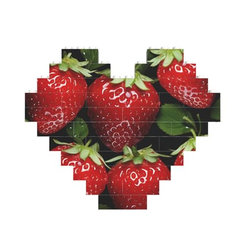 Baustein-Puzzle, rote Erdbeere, personalisierbar, Baustein-Puzzles für Erwachsene, Bausteine, Puzzle, 3D-Herzblöcke, Puzzle, Ziegelsteine, für Heimdekoration, Geschenk Baustein-Puzzle, rote Erdbeere, personalisierbar, Baustein-Puzzles für Erwachsene, Bausteine, Puzzle, 3D-Herzblöcke, Puzzle, Ziegelsteine, für Heimdekoration, Geschenk von FZQVSLCM