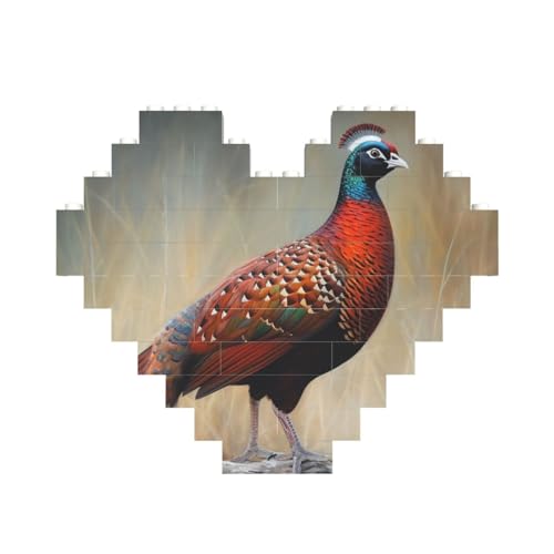 Baustein-Puzzle, roter Fasan, personalisierte Ziegelstein-Puzzles für Erwachsene, Bausteine, Puzzle, 3D-Herzblöcke, Puzzle, Ziegelsteine, Heimdekoration, Geschenk Baustein-Puzzle, roter Fasan, personalisierte Ziegelstein-Puzzles für Erwachsene, Bausteine, Puzzle, 3D-Herzblöcke, Puzzle, Ziegelsteine, Heimdekoration, Geschenk von FZQVSLCM