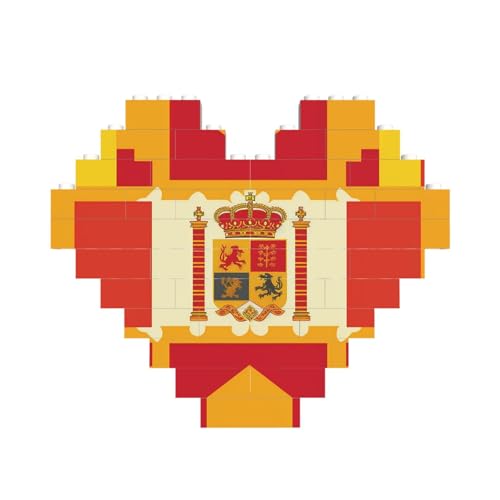 Baustein-Puzzle, spanische Flagge, Muster, personalisierte Ziegelstein-Puzzles für Erwachsene, Bausteine, Puzzle, 3D-Herzblöcke, Puzzle, Ziegelsteine, für Heimdekoration, Geschenk Baustein-Puzzle, spanische Flagge, Muster, personalisierte Ziegelstein-Puzzles für Erwachsene, Bausteine, Puzzle, 3D-Herzblöcke, Puzzle, Ziegelsteine, für Heimdekoration, Geschenk von FZQVSLCM
