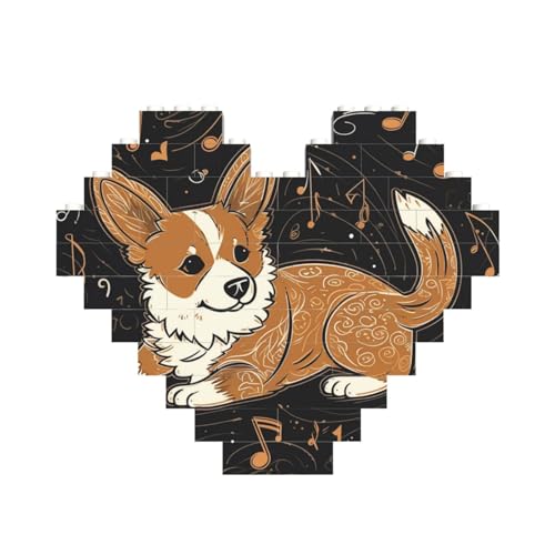 Baustein-Puzzle Corgi, der Musik liebt, personalisierte Ziegelstein-Puzzles für Erwachsene, Bausteine, Puzzle, 3D-Herzblöcke, Puzzle, Ziegelsteine, Heimdekoration, Geschenk Baustein-Puzzle Corgi, der Musik liebt, personalisierte Ziegelstein-Puzzles für Erwachsene, Bausteine, Puzzle, 3D-Herzblöcke, Puzzle, Ziegelsteine, Heimdekoration, Geschenk von FZQVSLCM