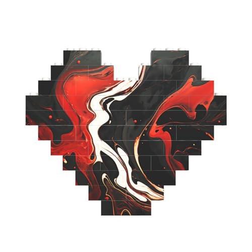 Baustein-Puzzle aus schwarzem und rotem Marmor, personalisierbar, für Erwachsene, Bausteine, Puzzle, 3D-Herzblöcke, Puzzle, Ziegelsteine, Heimdekoration, Geschenk Baustein-Puzzle aus schwarzem und rotem Marmor, personalisierbar, für Erwachsene, Bausteine, Puzzle, 3D-Herzblöcke, Puzzle, Ziegelsteine, Heimdekoration, Geschenk von FZQVSLCM