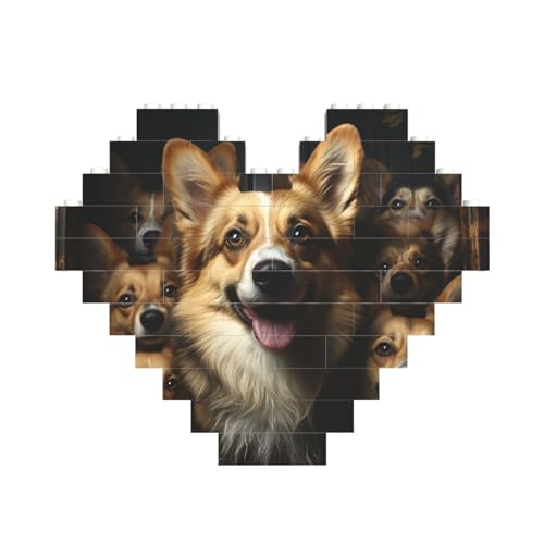 Corgi Building Block Puzzle Corgi Pictures Personalized Brick Block Puzzles for Adults Building Bricks Jigsaw 3D Heart Blocks Puzzle Bricks Novelty Brick Jigsaw for Home Decor Gift Corgi Building Block Puzzle Corgi Pictures Personalized Brick Block Puzzles for Adults Building Bricks Jigsaw 3D Heart Blocks Puzzle Bricks Novelty Brick Jigsaw for Home Decor Gift von FZQVSLCM