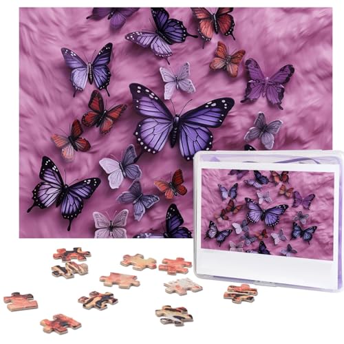 Puzzle für Erwachsene, 500 Teile, lustig, herausfordernd, alle Schmetterlinge, Bildpuzzle, Holzpuzzle, Kunstwerk, Familienspiel, Puzzle für Geburtstag, 51,8 x 38,1 cm Puzzle für Erwachsene, 500 Teile, lustig, herausfordernd, alle Schmetterlinge, Bildpuzzle, Holzpuzzle, Kunstwerk, Familienspiel, Puzzle für Geburtstag, 51,8 x 38,1 cm von FZQVSLCM