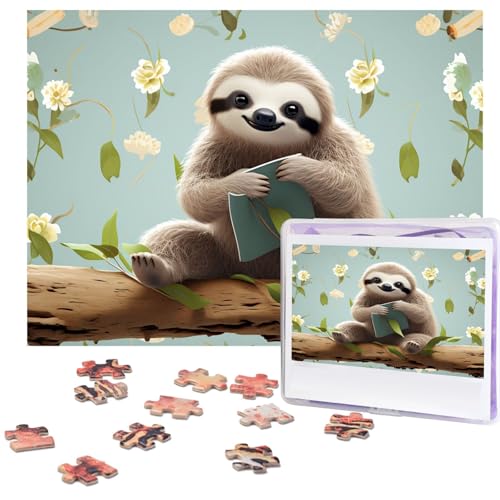 Puzzle für Erwachsene, 500 Teile, lustig, herausfordernd, niedliche Faultiere, Bildpuzzle, Holzpuzzle, Kunstwerk, Familienspiel, Puzzle für Geburtstag, 51,8 x 38,1 cm Puzzle für Erwachsene, 500 Teile, lustig, herausfordernd, niedliche Faultiere, Bildpuzzle, Holzpuzzle, Kunstwerk, Familienspiel, Puzzle für Geburtstag, 51,8 x 38,1 cm von FZQVSLCM