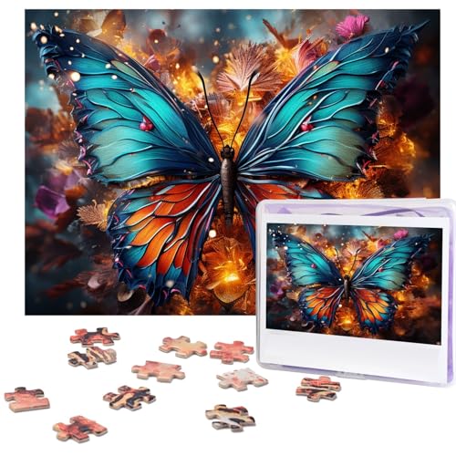 Puzzle für Erwachsene, 500 Teile, lustige, herausfordernde Puzzles, Farbschmetterling, Hintergrundbild, Puzzle, Holzpuzzle, Kunstwerk, Familienspiel, Puzzle für Geburtstag, 51,8 x 38,1 cm Puzzle für Erwachsene, 500 Teile, lustige, herausfordernde Puzzles, Farbschmetterling, Hintergrundbild, Puzzle, Holzpuzzle, Kunstwerk, Familienspiel, Puzzle für Geburtstag, 51,8 x 38,1 cm von FZQVSLCM