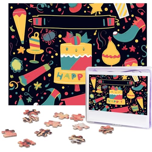 Puzzle für Erwachsene, 500 Teile, lustige, herausfordernde Puzzles, Happy Birthday, Bild, Puzzle, Holzpuzzle, Kunstwerk, Familienspiel, Puzzle für Geburtstag, 51,8 x 38,1 cm Puzzle für Erwachsene, 500 Teile, lustige, herausfordernde Puzzles, Happy Birthday, Bild, Puzzle, Holzpuzzle, Kunstwerk, Familienspiel, Puzzle für Geburtstag, 51,8 x 38,1 cm von FZQVSLCM