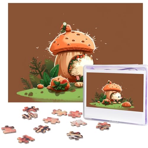 Puzzle für Erwachsene, 500 Teile, lustige, herausfordernde Puzzles, Igel und Pilz, Bildpuzzle, Holzpuzzle, Kunstwerk, Familienspiel, Puzzle für Geburtstag, 51,8 x 38,1 cm Puzzle für Erwachsene, 500 Teile, lustige, herausfordernde Puzzles, Igel und Pilz, Bildpuzzle, Holzpuzzle, Kunstwerk, Familienspiel, Puzzle für Geburtstag, 51,8 x 38,1 cm von FZQVSLCM