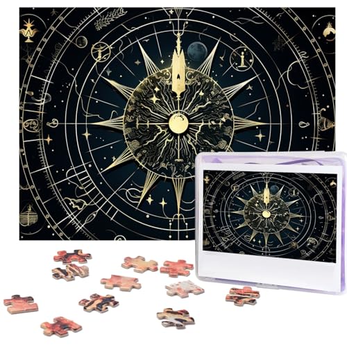 Puzzle für Erwachsene, 500 Teile, lustige, herausfordernde Puzzles, astrologisches Muster, Bildpuzzle, Holzpuzzle, Kunstwerk, Familienspiel, Puzzle für Geburtstag, 51,8 x 38,1 cm Puzzle für Erwachsene, 500 Teile, lustige, herausfordernde Puzzles, astrologisches Muster, Bildpuzzle, Holzpuzzle, Kunstwerk, Familienspiel, Puzzle für Geburtstag, 51,8 x 38,1 cm von FZQVSLCM