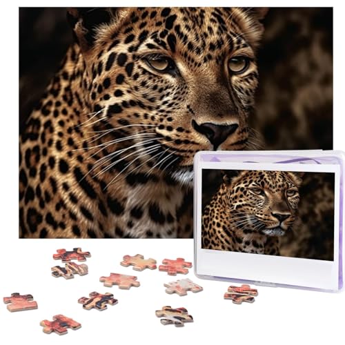 Puzzle für Erwachsene, 500 Teile, lustige, herausfordernde Puzzles, braunes Leopardenbild, Bild, Puzzle, Holzpuzzle, Kunstwerk, Familienspiel, Puzzle für Geburtstag, 51,8 x 38,1 cm Puzzle für Erwachsene, 500 Teile, lustige, herausfordernde Puzzles, braunes Leopardenbild, Bild, Puzzle, Holzpuzzle, Kunstwerk, Familienspiel, Puzzle für Geburtstag, 51,8 x 38,1 cm von FZQVSLCM