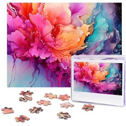 Puzzle für Erwachsene, 500 Teile, lustige, herausfordernde Puzzles, buntes Aquarellgemälde, Bild, Puzzle, Holzpuzzle, Kunstwerk, Familienspiel, Puzzle für Geburtstag, 51,8 x 38,1 cm Puzzle für Erwachsene, 500 Teile, lustige, herausfordernde Puzzles, buntes Aquarellgemälde, Bild, Puzzle, Holzpuzzle, Kunstwerk, Familienspiel, Puzzle für Geburtstag, 51,8 x 38,1 cm von FZQVSLCM
