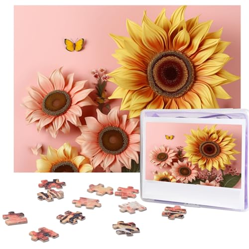 Puzzle für Erwachsene, 500 Teile, lustige, herausfordernde Puzzles, großes Sonnenblumen-Bild, Puzzle, Holzpuzzle, Kunstwerk, Familienspiel, Puzzle für Geburtstag, 51,8 x 38,1 cm Puzzle für Erwachsene, 500 Teile, lustige, herausfordernde Puzzles, großes Sonnenblumen-Bild, Puzzle, Holzpuzzle, Kunstwerk, Familienspiel, Puzzle für Geburtstag, 51,8 x 38,1 cm von FZQVSLCM