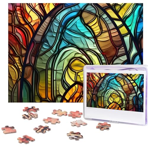 Puzzle für Erwachsene, 500 Teile, lustige herausfordernde Puzzles, Buntglas-Kunstbild, Puzzle, Holzpuzzle, Kunstwerk, Familienspiel, Puzzle für Geburtstag, 51,8 x 38,1 cm Puzzle für Erwachsene, 500 Teile, lustige herausfordernde Puzzles, Buntglas-Kunstbild, Puzzle, Holzpuzzle, Kunstwerk, Familienspiel, Puzzle für Geburtstag, 51,8 x 38,1 cm von FZQVSLCM