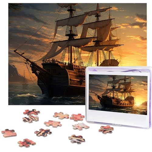 Puzzle für Erwachsene, 500 Teile, lustige herausfordernde Puzzles, Fantasie, Piratenschiff, Bildpuzzle, Holzpuzzle, Kunstwerk, Familienspiel, Puzzle für Geburtstag, 51,8 x 38,1 cm Puzzle für Erwachsene, 500 Teile, lustige herausfordernde Puzzles, Fantasie, Piratenschiff, Bildpuzzle, Holzpuzzle, Kunstwerk, Familienspiel, Puzzle für Geburtstag, 51,8 x 38,1 cm von FZQVSLCM